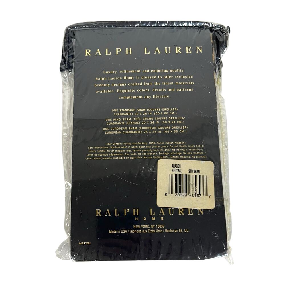 NEW Single RALPH LAUREN Home ARAGON Standard PILLOW SHAM Animal LEOPARD NEW - Picture 4 of 7
